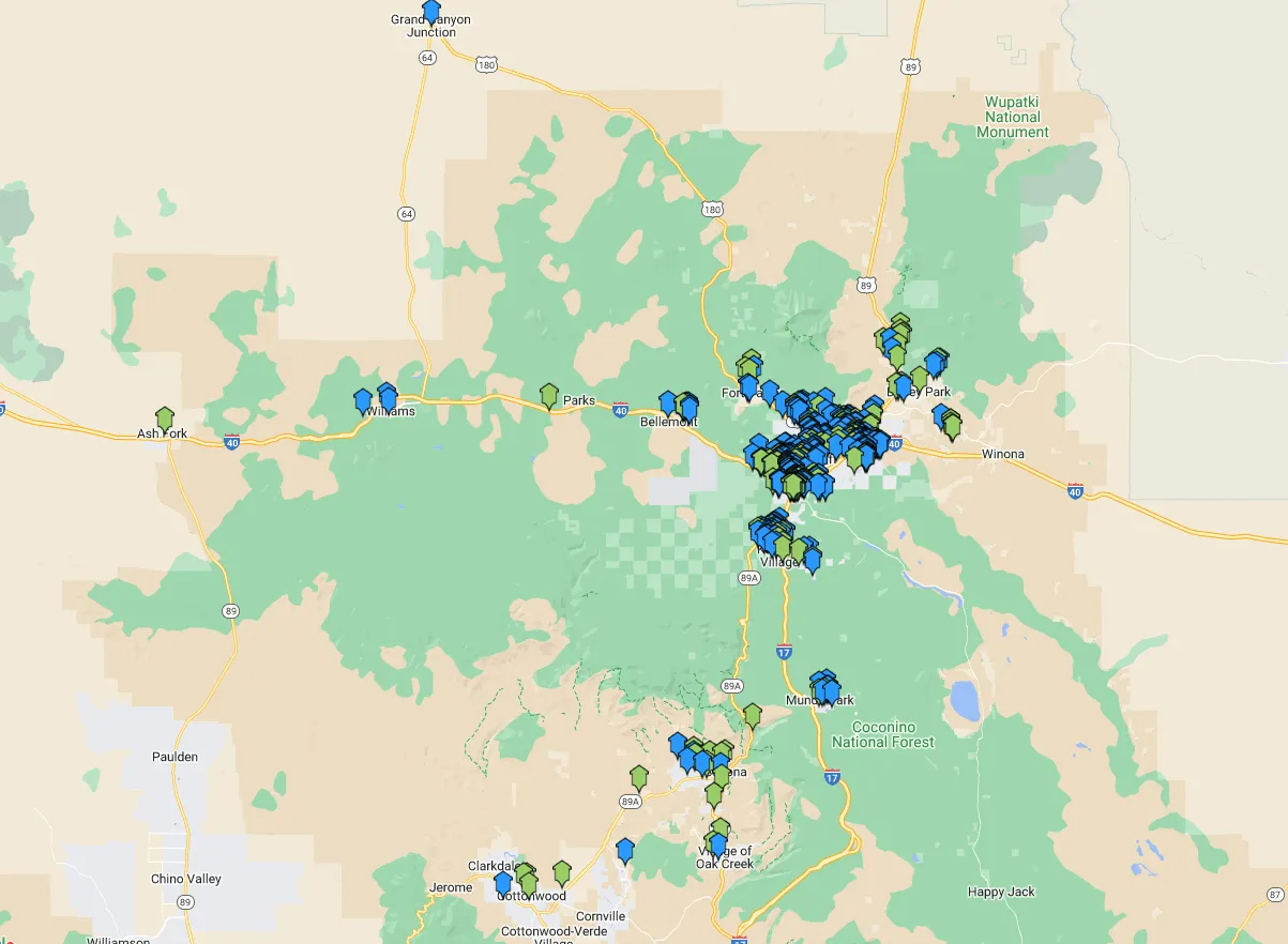 northern arizona service area