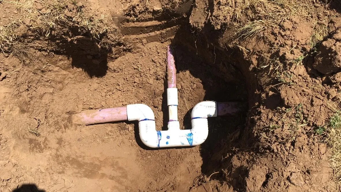 underground PVC pipes